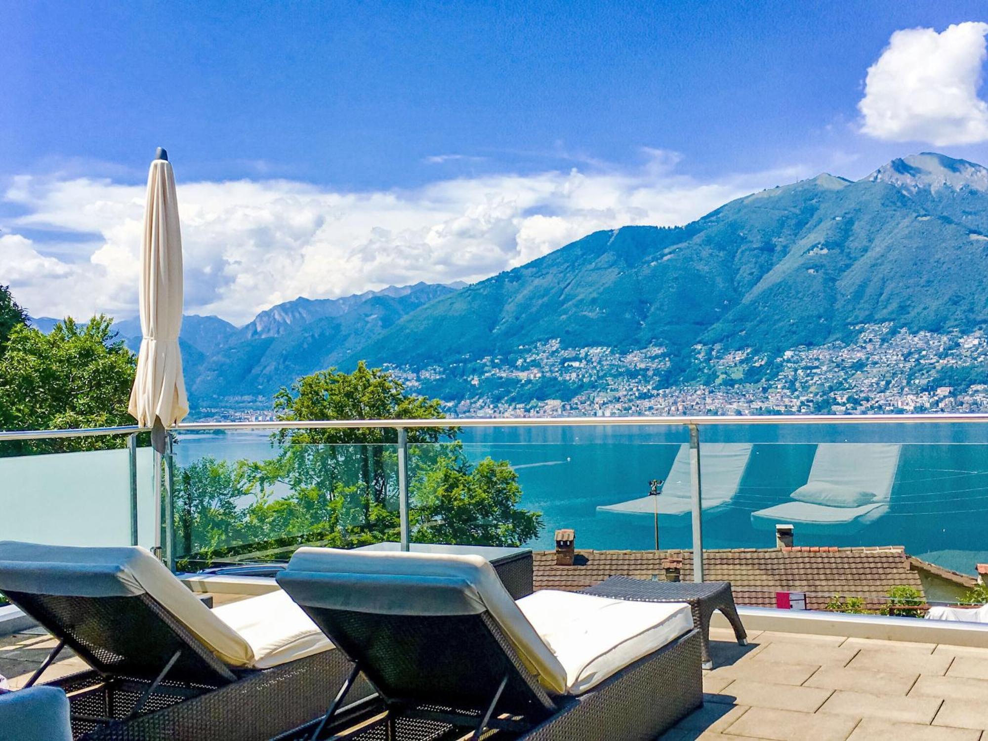 Apartment Vista Lago Maggiore 1-Floor Left By Interhome Gambarogno Exterior foto