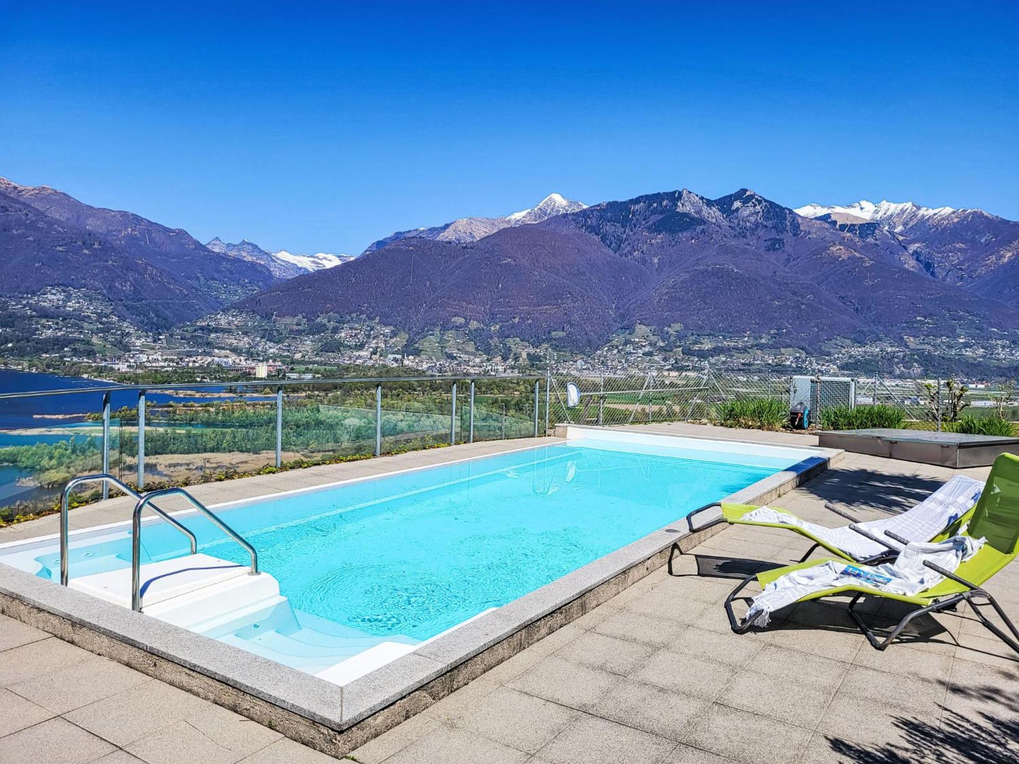 Apartment Vista Lago Maggiore 1-Floor Left By Interhome Gambarogno Exterior foto